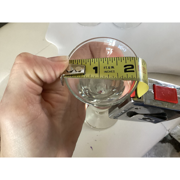 Apertif Cordial Glasses Tulip Stemmed Set of 3 Vintage Barware 6” Tall - Picture 5 of 7